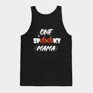 One Spooky Mama, Funny Halloween Gift Idea (Landscape) Tank Top